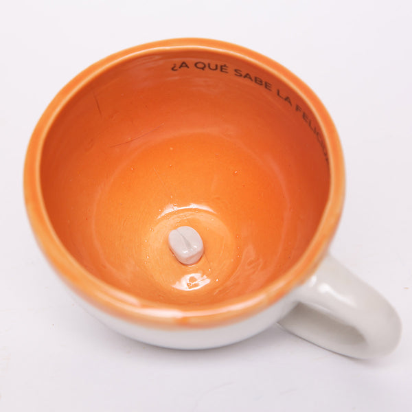 Taza Zen con Oreja y Grano de Café - Mediana
